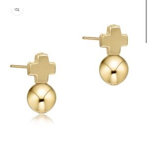Enewton Signature Cross Gold Stud -
Classic Gold